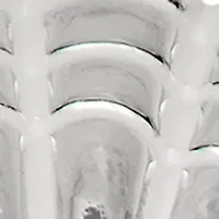 Silver Tone Seashell Stud Clip Earrings