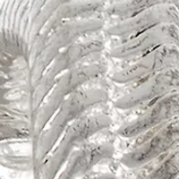 Silver Tone 29.5 Millimeter Twisted Hoop Clip Earrings