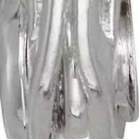 Silver Tone Crystal Stone Stud Clip Earrings