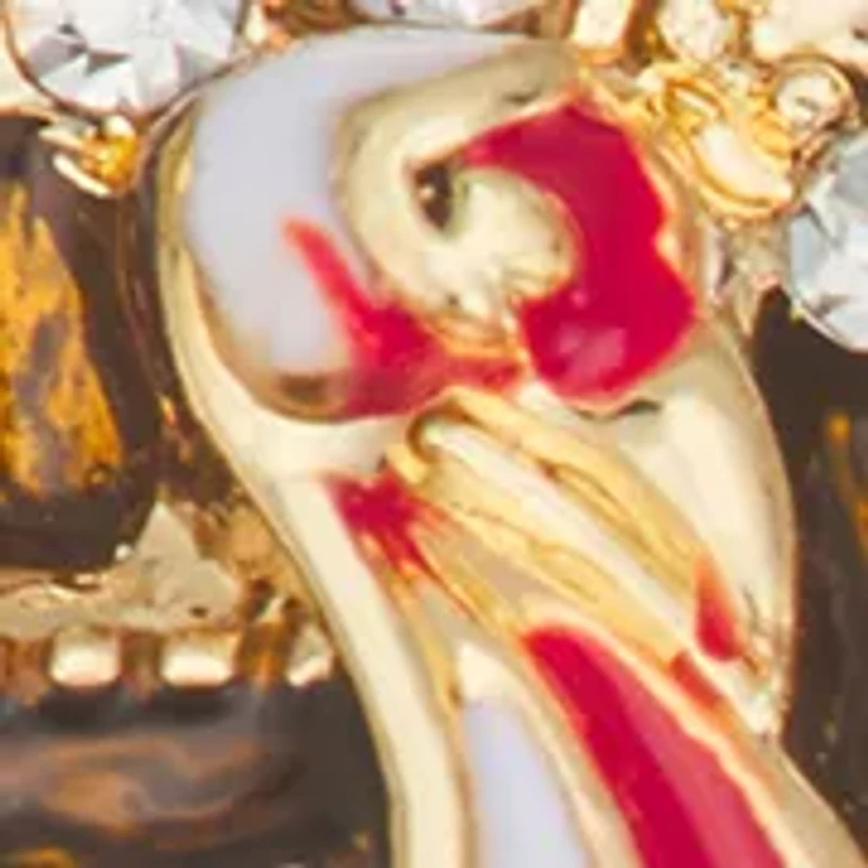 Gold-Tone Multi Turkey Stud Earrings