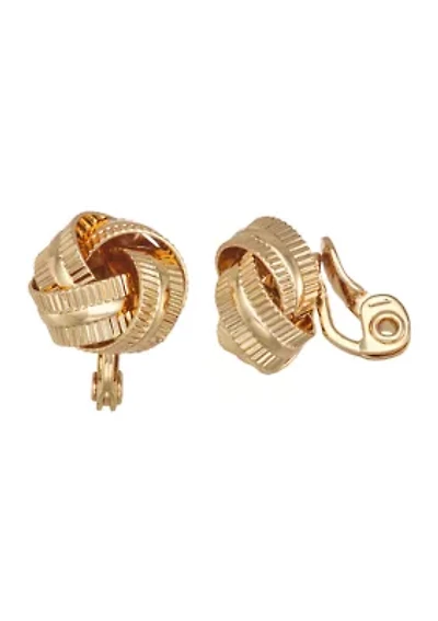 Knotted Stud Earrings