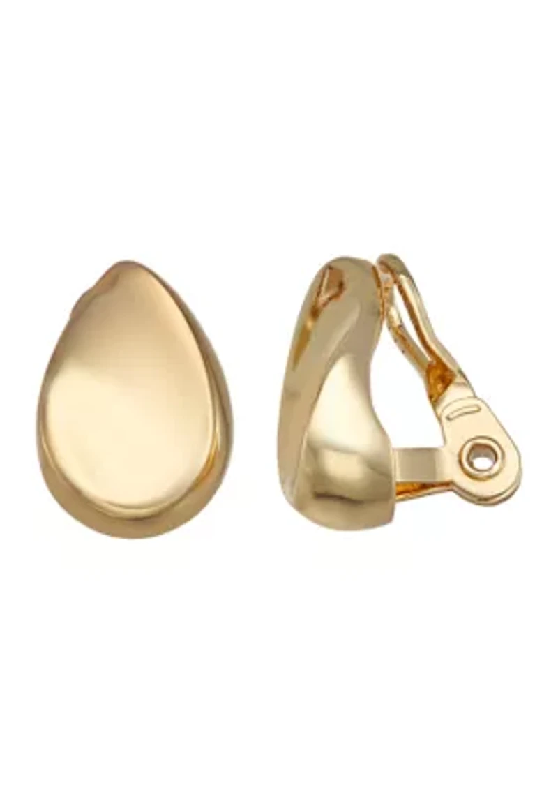 Green Rounded Stud Earrings