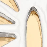 Butterfly Two Tone Clip On Earrings