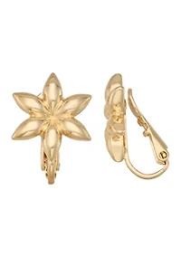 Flower Clip-On Earrings