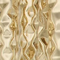 Golden Orbit Drop EZ Comfort Clip Earrings