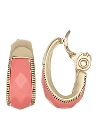 Clip Ear Hoop Earrings