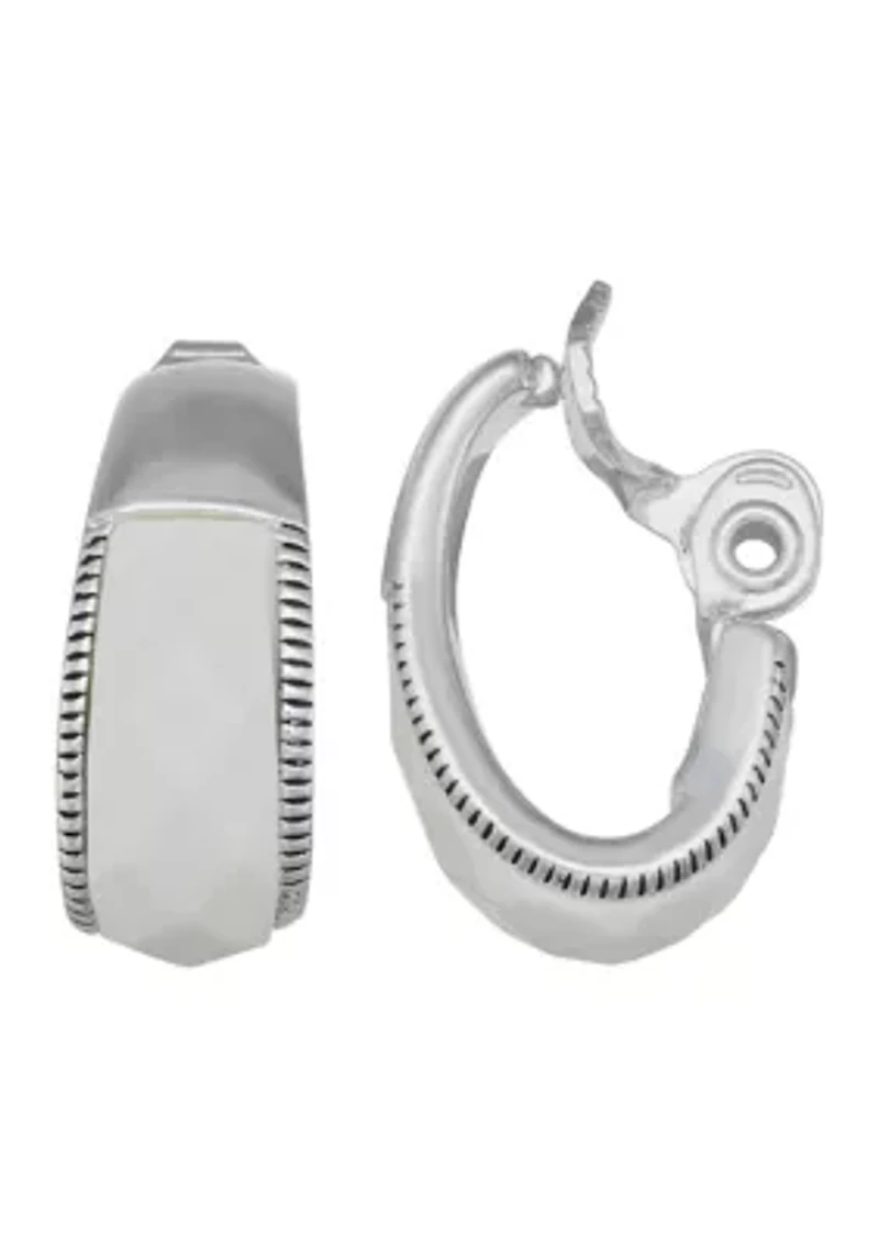 Clip Ear Hoop Earrings