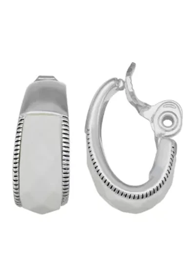 Clip Ear Hoop Earrings