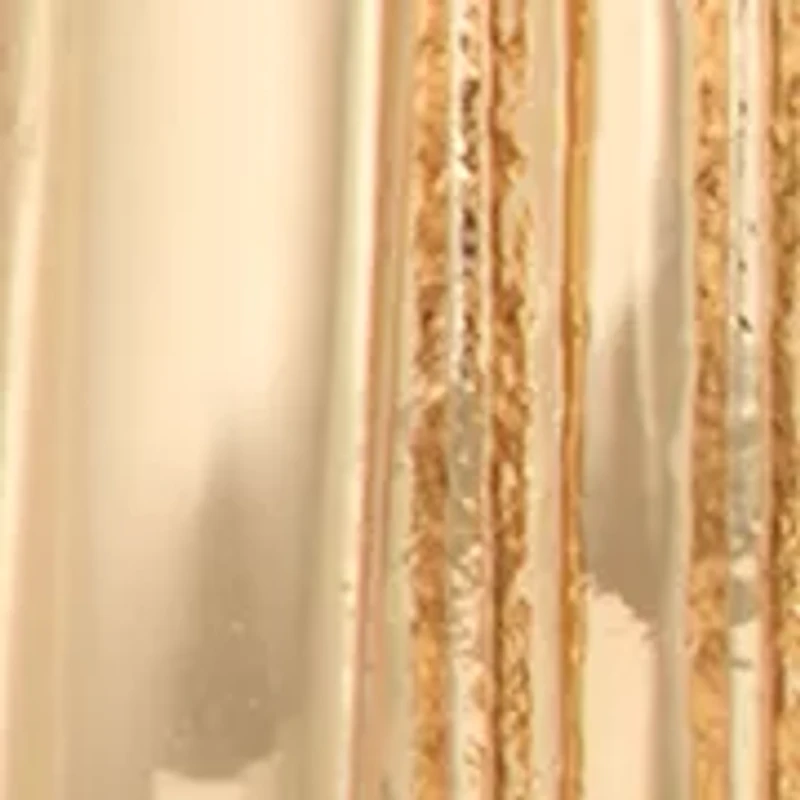 Ridge Gold Tone Hoop Clip Earrings 