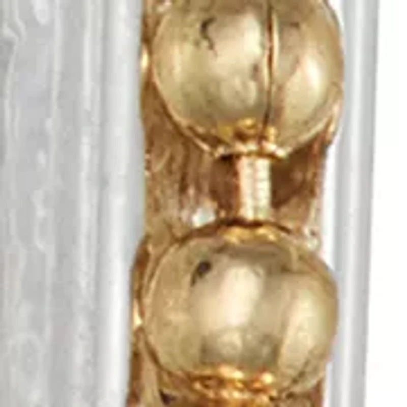 Two Tone Beaded Drop Earrings 