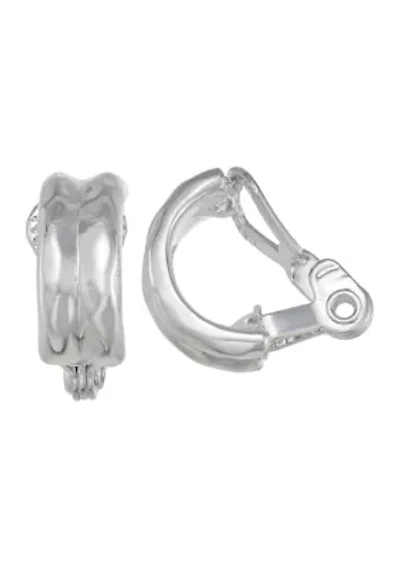  Organic C Hoop Earrings