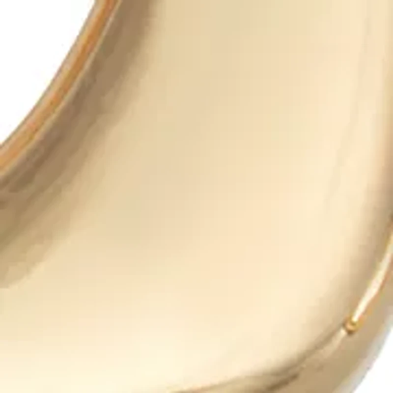 Gold Tone Doorknocker Earrings
