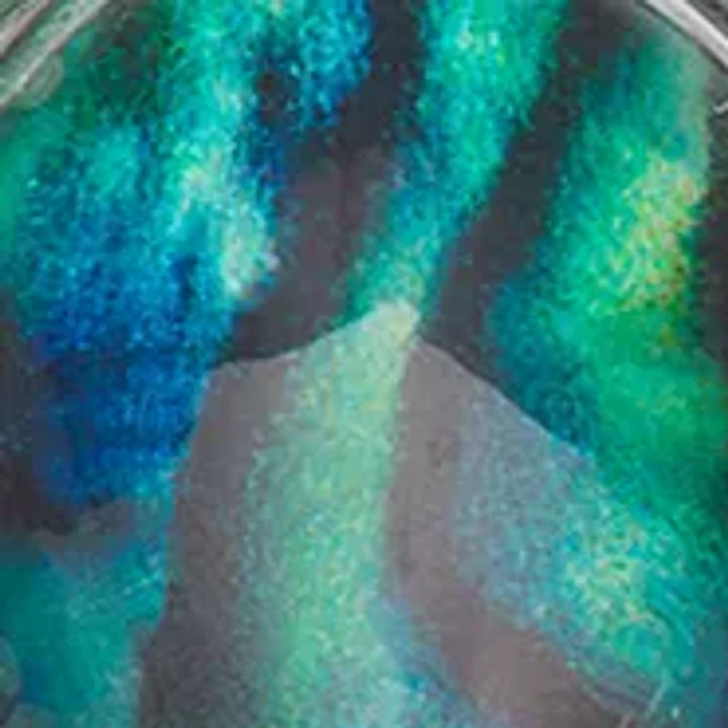 Silver Tone Color Bulb Double Drop Earrings