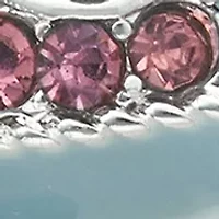 Silver Tone Blue Elephant Drop Earrings