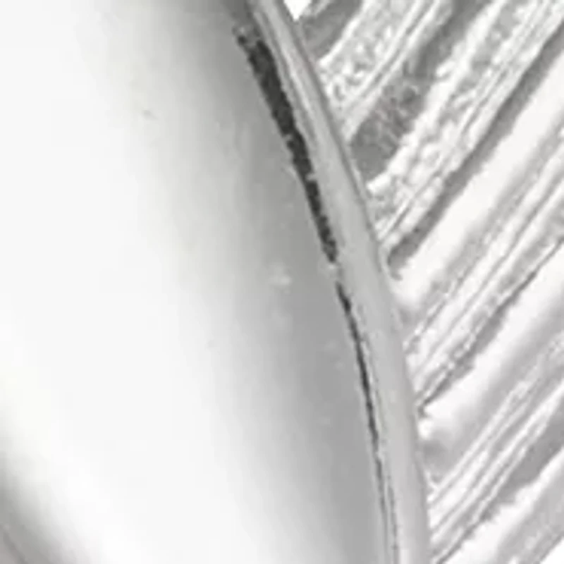 Silver Tone Smoother Drop Lever Back Earrings