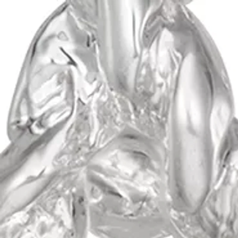 Silver Tone Rope C Hoop Earrings