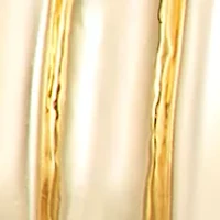 18 Millimeter Gold Tone Butterfly Huggie Earrings