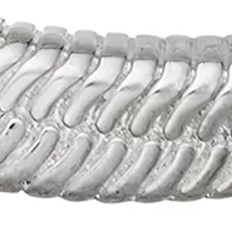 Silver Tone 42 Millimeter Twisted Hoop Post Earrings