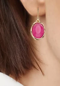 Gold Tone Berry Sweet Drop Earrings