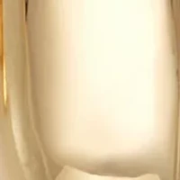 Gold Tone Wave Stud Earrings