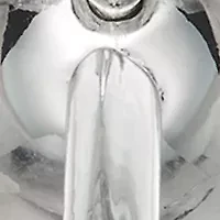 Silver Tone Caviar Double Drop Earrings