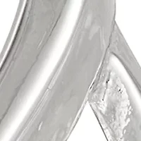 Silver Tone Leaves Drop Earrings