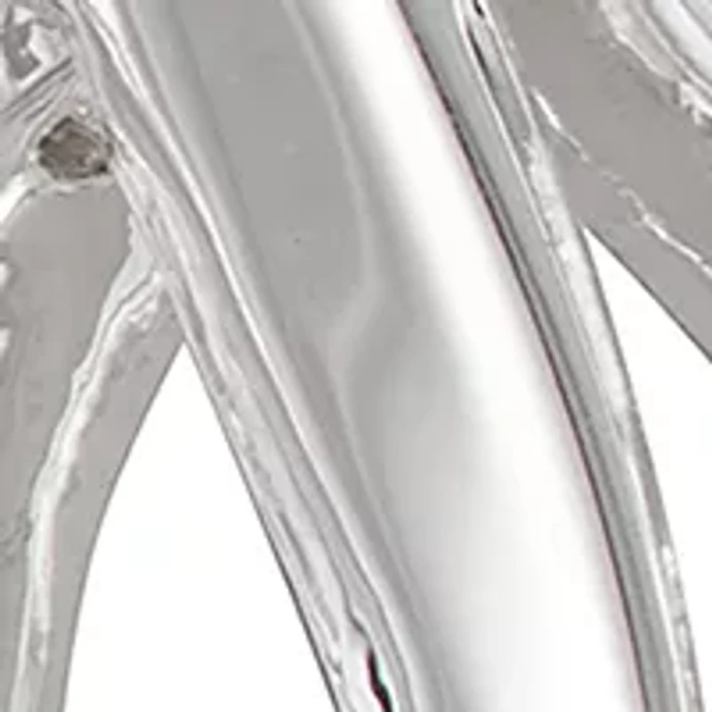 Silver Tone Leaves Stud Earrings