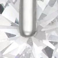 Silver Tone Cubic Zirconia Linear Earrings