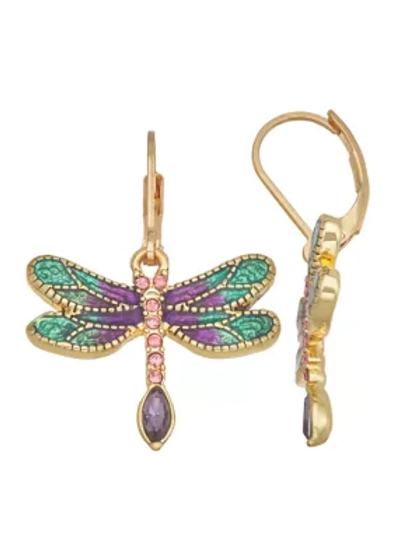 Dragonfly Drop Earrings