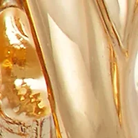 Gold Tone 15 Millimeter Ring Huggie Earrings