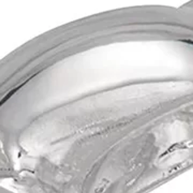 Silver Tone 28mm Braided C Hoop Earrings