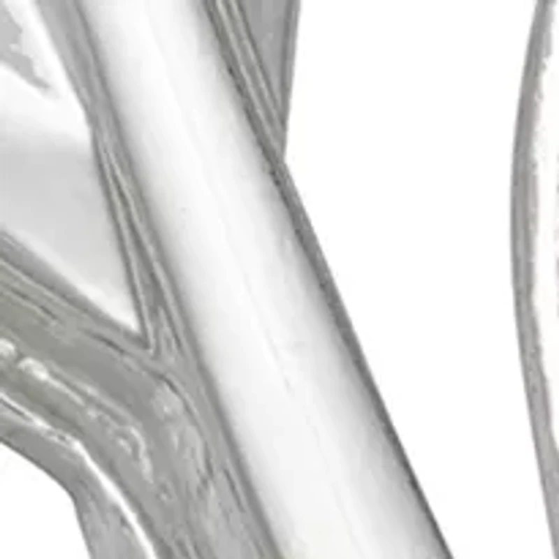 Silver Tone 44 Millimeter Leaves Oval Hoop Earrings