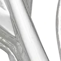 Silver Tone 44 Millimeter Leaves Oval Hoop Earrings