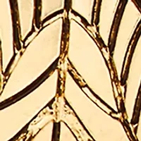 Tri-Tone Fall Leaves Linear Earrings