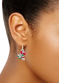 Candy Cane Drop Earrings