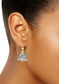  Xmas Tree Drop Earrings