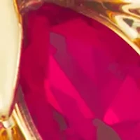 Red Holiday Key Drop Gold Tone Earrings