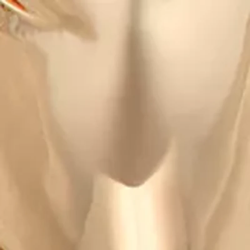  Ridge Oval Gold Tone Hoop Earrings