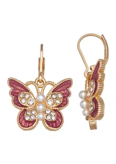 Butterfly Drop Earrings