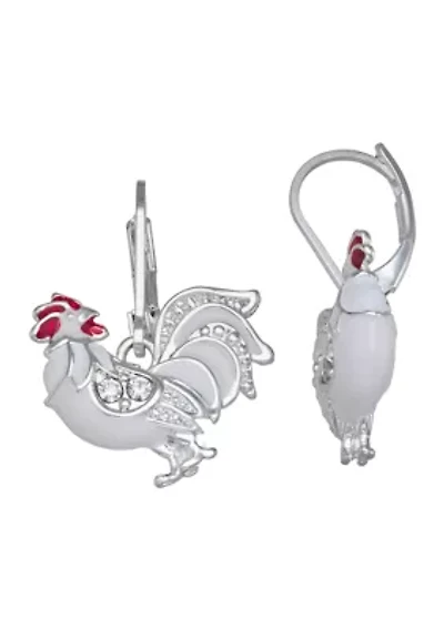 Green Crystal Drop Earrings