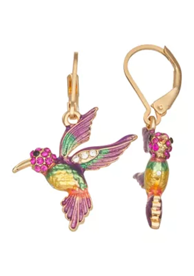 Hummingbird Drop Earrings