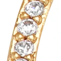  Cross CZ Drop Earrings