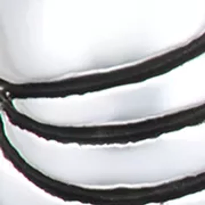 Silver Tone Huggie Earrings