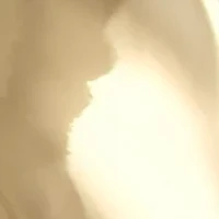 Water Wave Gold Tone Hoop Earrings