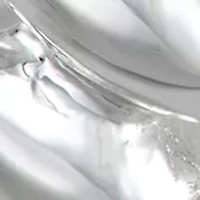 C Hoop Silver Tone Earrings