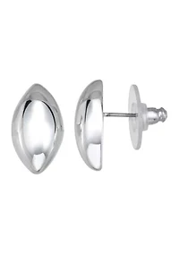 Silver Tone Stud Earrings