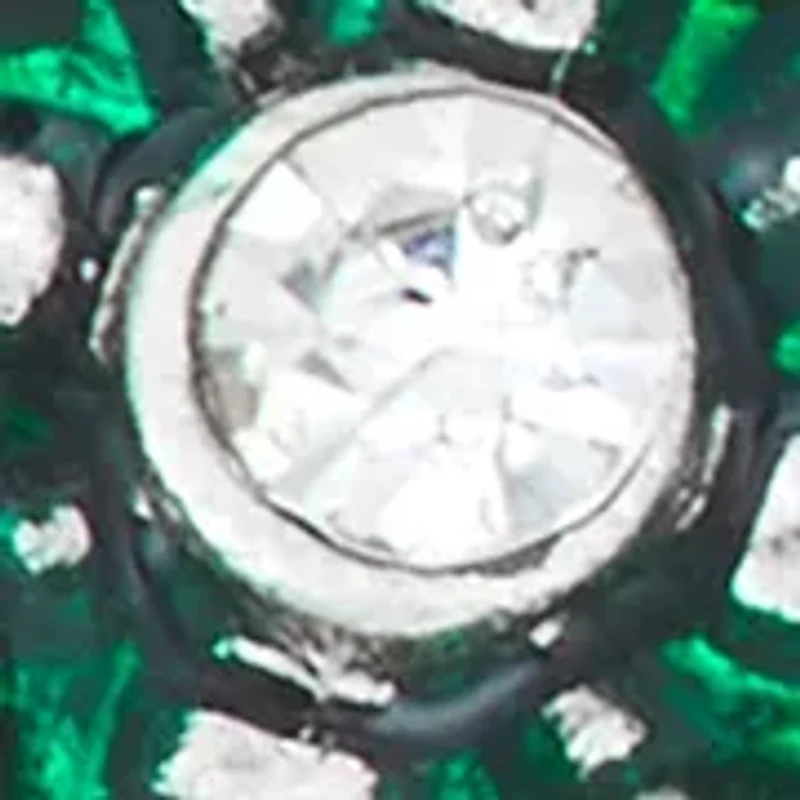 Green Lucky Shamrock Silver Tone Drop Earrings