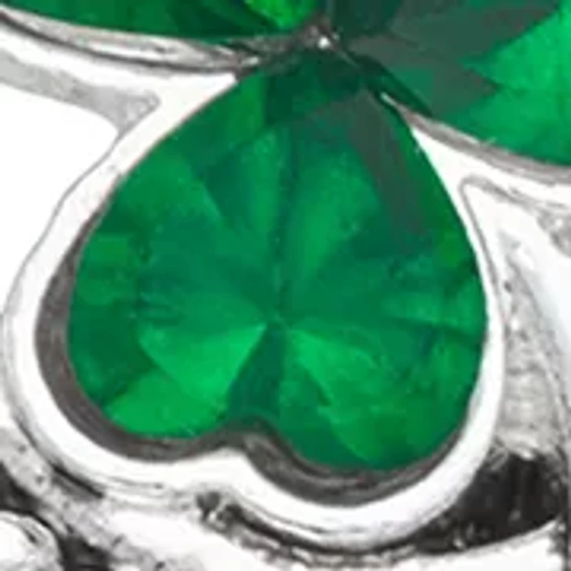 Green Lucky Shamrock Trio Earring Set