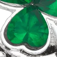 Green Lucky Shamrock Trio Earring Set