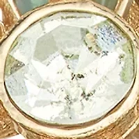 Silver Tone Pink Flower Key Drop Earrings